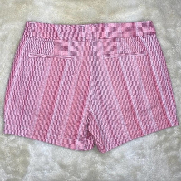 A.n.a. Twill Red & White Striped Shorts Size 4 - Picture 3 of 7